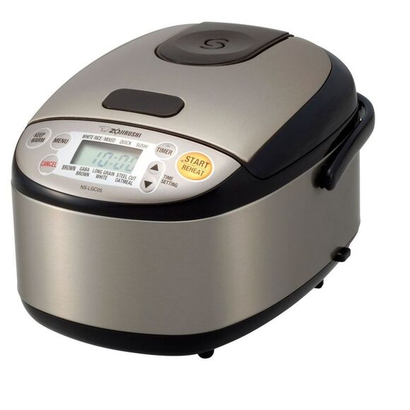 Zojirushi - Micom Rice Cooker & Warmer 3 cup Silver/Black